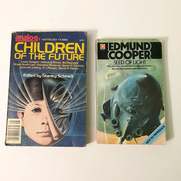 Children  of the Future Analogs Anthology and Seed of Light Edmund Cooper Books - Picture 1 of 16